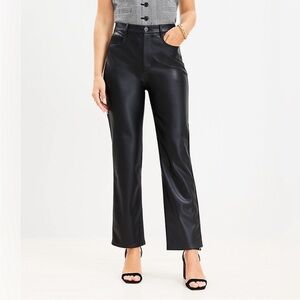 Loft Five Pocket Faux Leather Pant